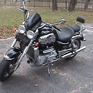 RIII with fork mounted tool bag, Left Side