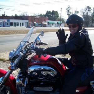 My friend Amy on Lucille