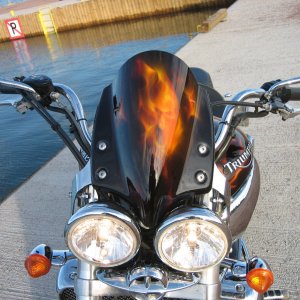 front of rocket