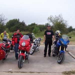 stoping for breakfast in Whitney Tx