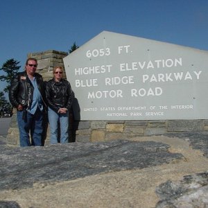 Dave and Deb on Blue Ridge