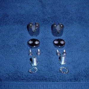 Flipmeisters Billet Stainless brake Line Clamps