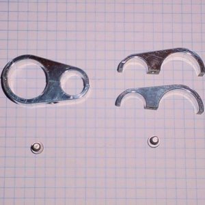Flipmeisters Billet Aluminum Handlebar Wiring Clamps