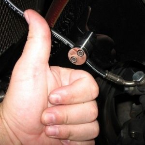 Flipmeisters Billet Stainless Brake Line Clamps
