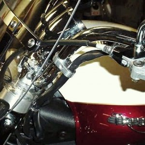 Flipmeisters Billet Aluminum Handlebar Wiring Clamps