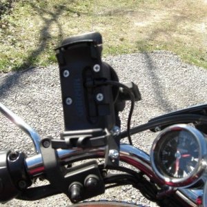 GPS mount  with rain cap in place