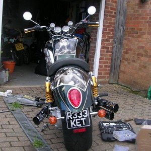 Rear View Ohlins on Rocket