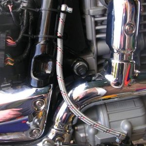 Raask rearset brake side fitted
