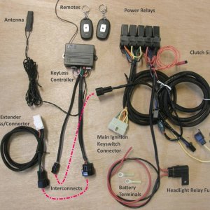 Key-Less Ignition with Headlight Relay Kit