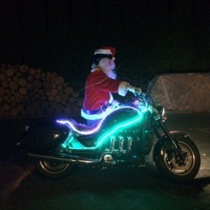 biker Santa  spotting