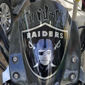Fly Screen on The Raider Rocket 3