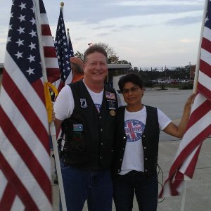 Bill and Ema Legion Riders Honor Guard