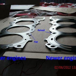 Rocket III Head gasket comparison 1 T1150189 vs T1151150