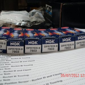 NGK DPR7EIX-9 Spark Plugs for Rocket III