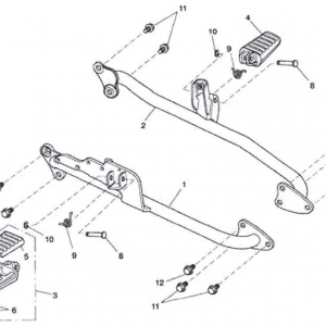 2014 R3R Foot Controls and Mounting Brackets