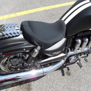 Chrome Luggage Rack on 2014 R3R