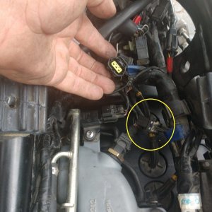 Missing alarm connector blanking plug