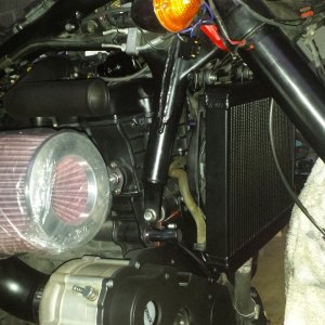 TTS Supercharger radiator and belt cover