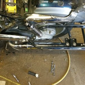 Left side exhaust