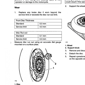 Front rotor thickness