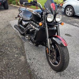 Removed fender badge