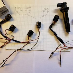Donor R1 harnesses for Coil Over Plug conversion on Rocket III