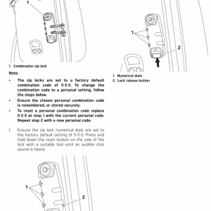 Pannier lock code reset