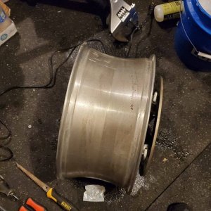 wheel cleaned. Ready for tire mounting