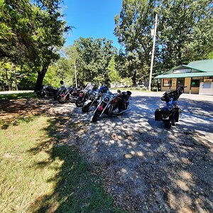 The girls resting in the shade