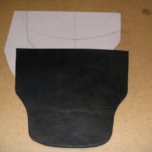 Leather mud flap.
