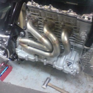 New exhaust headers - ongoing work