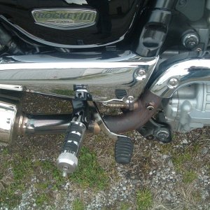 My home made rear sets, brake side