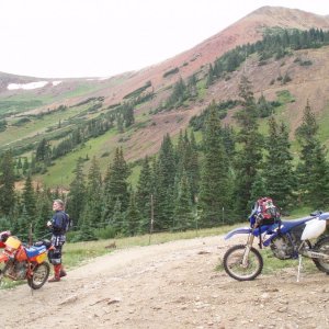 Down from Webster Pass and Red Cone on th '85 XR600