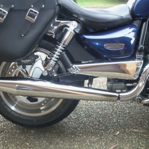 Raask slip on muffler