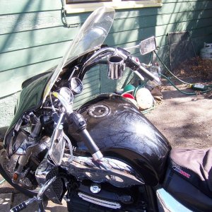 6 bend pull back bars (no risers needed)