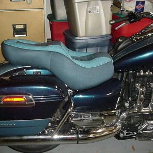 Custom blue marshmallow seat