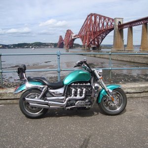 Rocket at rail bridge