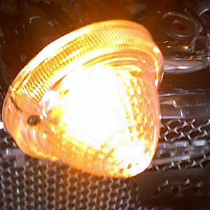 clear indicator lenses flashing