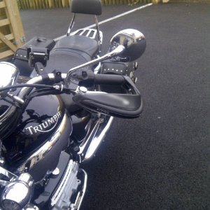 Bar end wind deflectors
