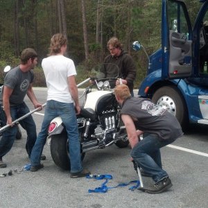 Rocket 3 crash on highway