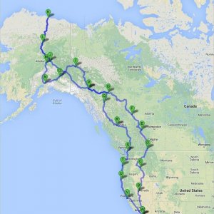 Oceanside, CA - DeadHorse, AK - Oceanside, CA