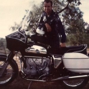 DAD on '72 Beemer again