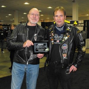 Picking up our award for best Riders event 2012 Mods n Rockers Toronto