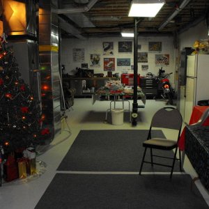 My basement, Christmas 2010