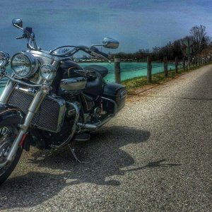 Touring with a windshield.