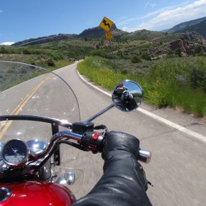 Ride to Blue Mesa dam