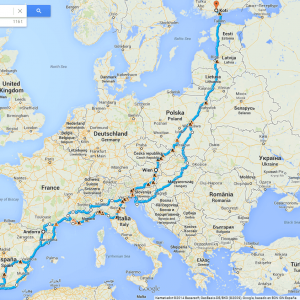 Finland - Gibraltar - Finland 10 000 km (07/2014)