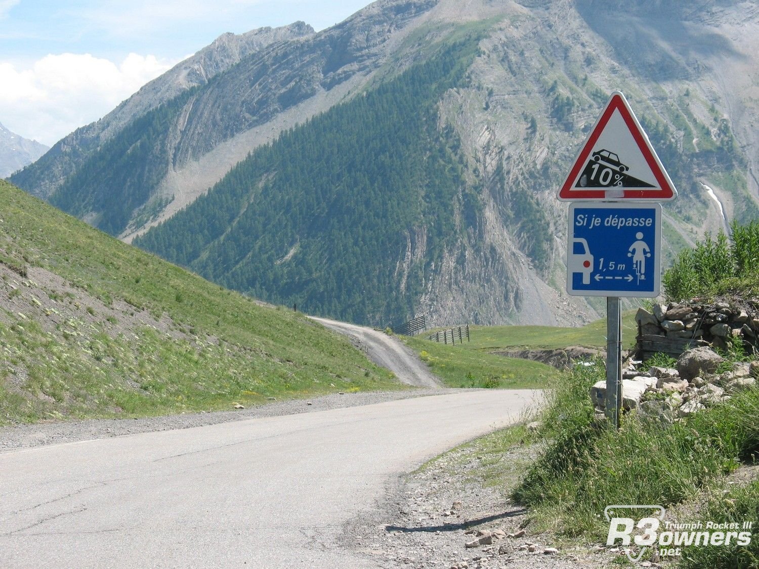 at the top of vars mountain pass