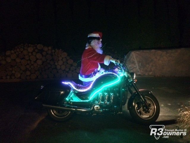 biker Santa  spotting