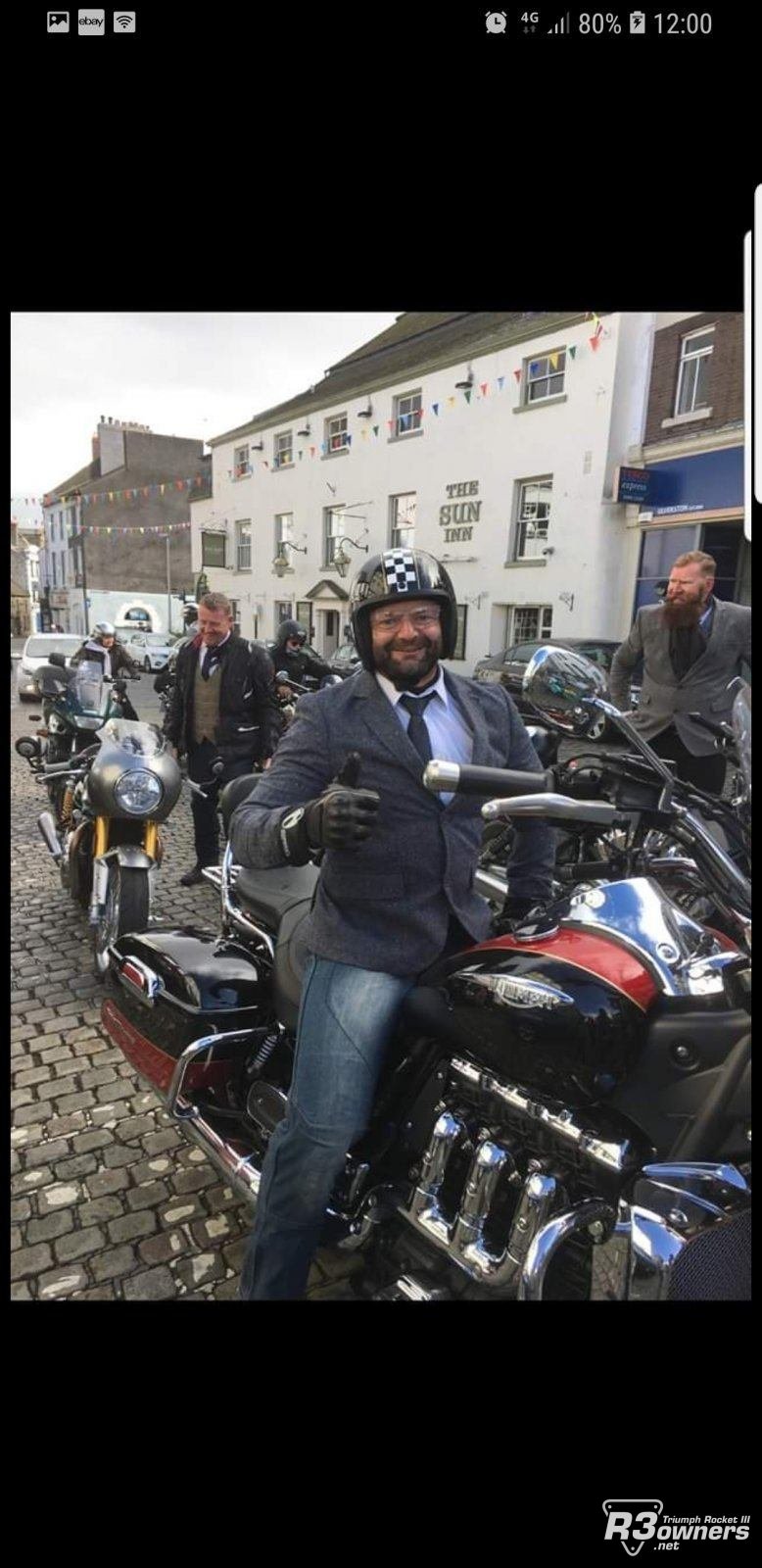 Charity ride...distinguished gentleman